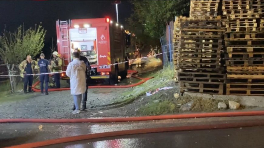 İstanbul'da kereste atölyesinde yangın çıktı!