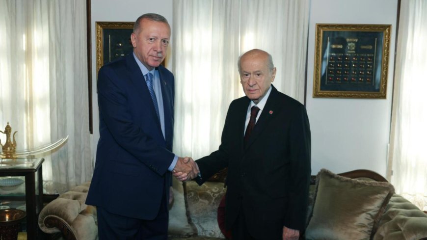 Cumhurbaşkanı Erdoğan, Bahçeli ile görüştü