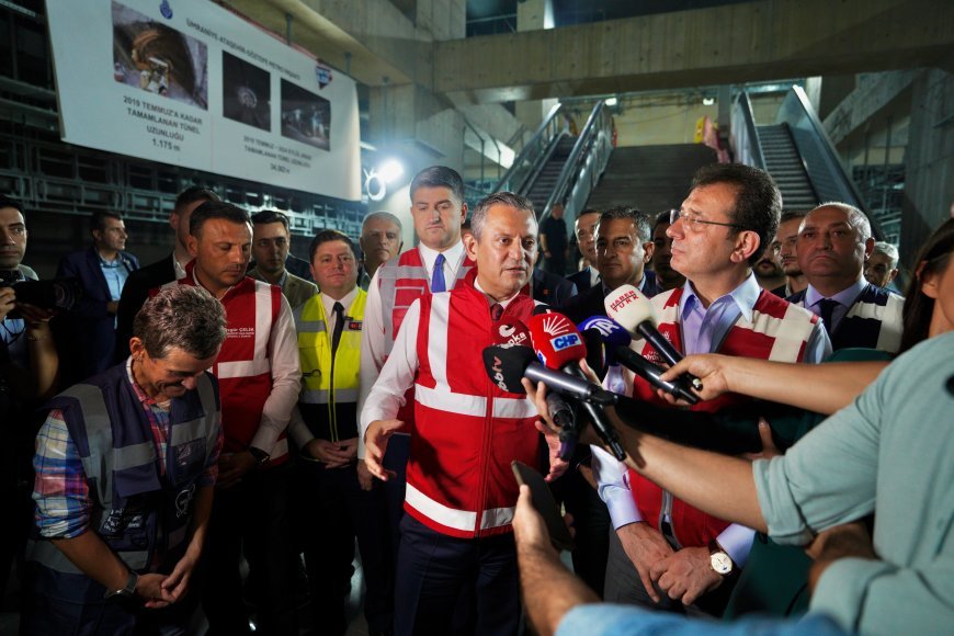 İstanbul- Özel ve İmamoğlu Ümraniye-Ataşehir-Göztepe metrosu şantiyesini ziyaret etti