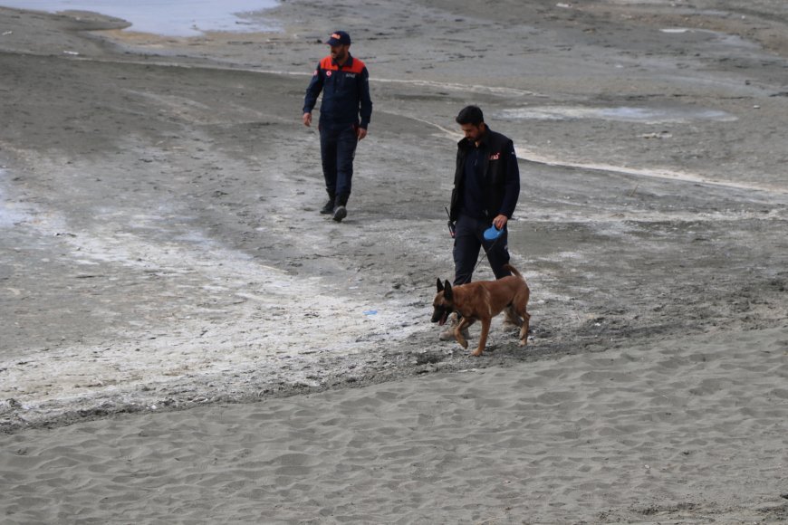 Kayıp Rojin'i, deprem bölgesinde görev alan hassas burunlu köpekler de arıyor